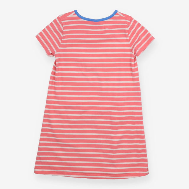 Dress Pink Strip with rainbow and Clouds Pockets