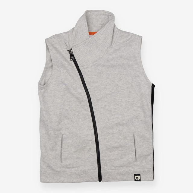 Zip up vest jersey grey