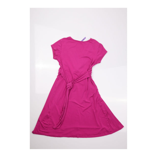 Dress Knot Front Jersey Short Sleeve Magenta Pink