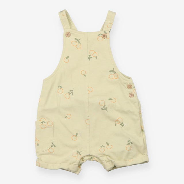 Green shortie oranges dungarees