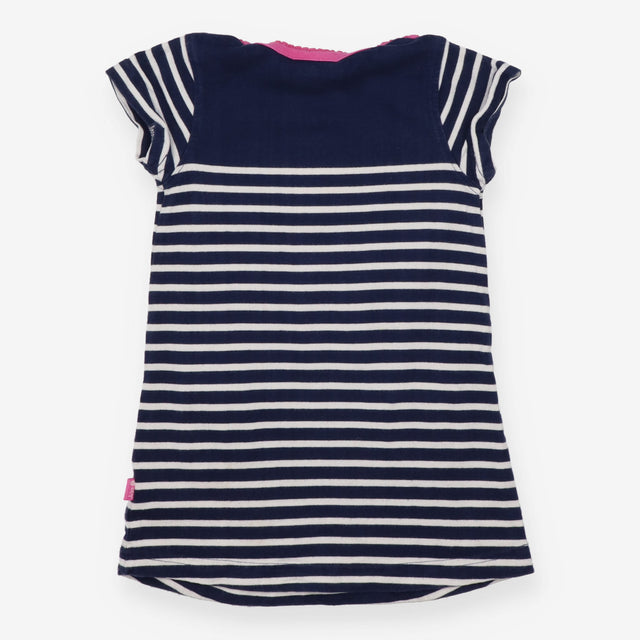 Navy Striped Dress Pocket