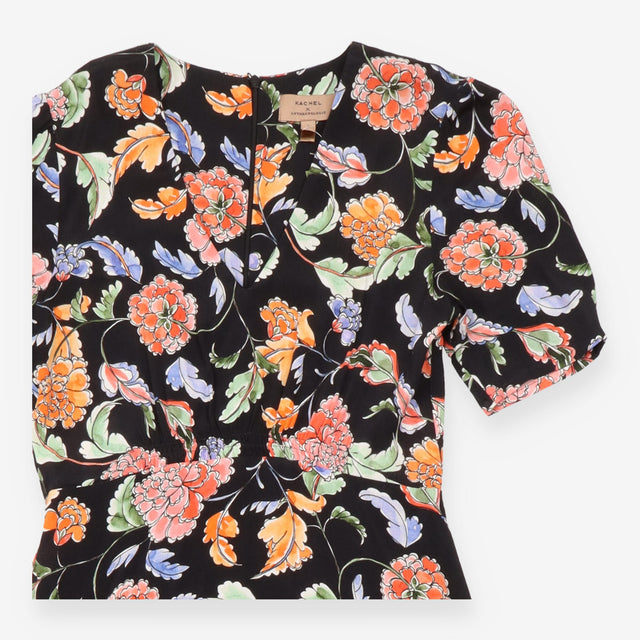 Anthropologie Maeve Black Multicolour Floral Print