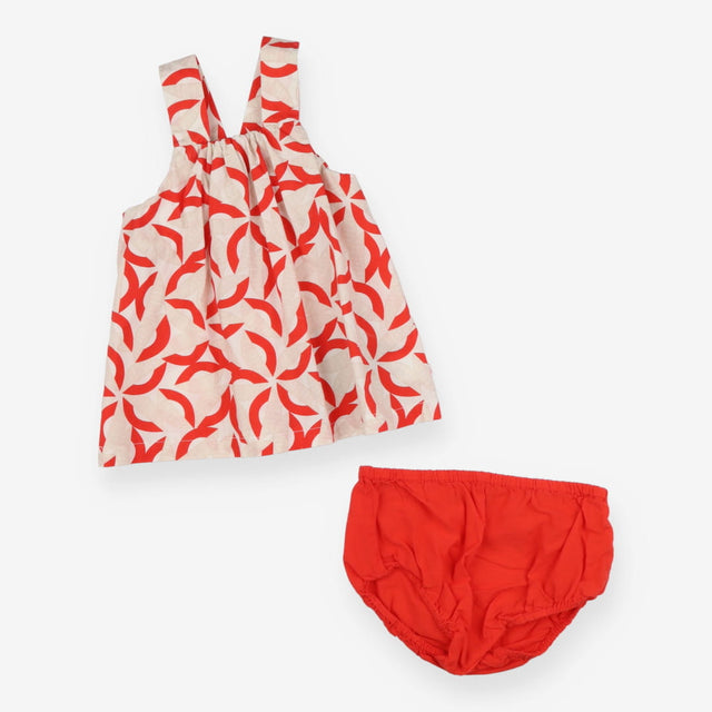 Dress and bloomers red