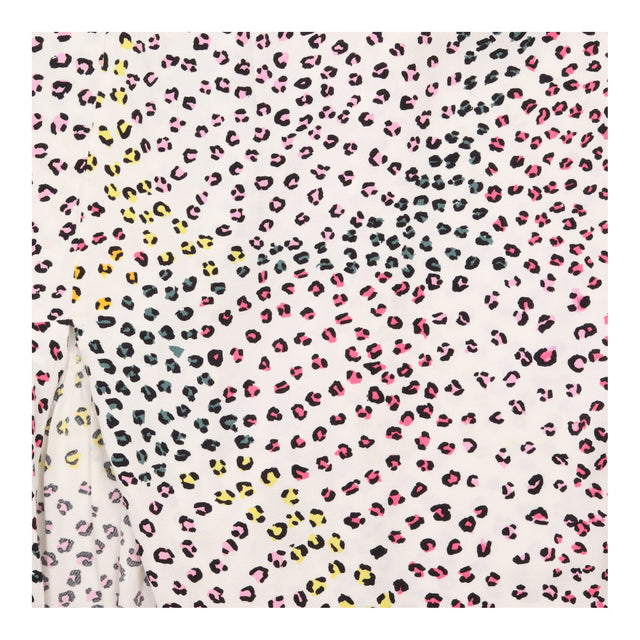Leopard Spot Wrap Midi Skirt Multicoloured Print