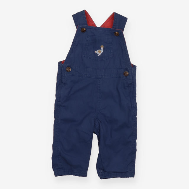 Blue Dungarees with Duck Stitching