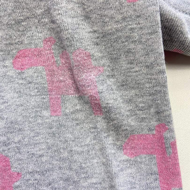 Grey Bodysuit and Leggingsa with Pink Camels