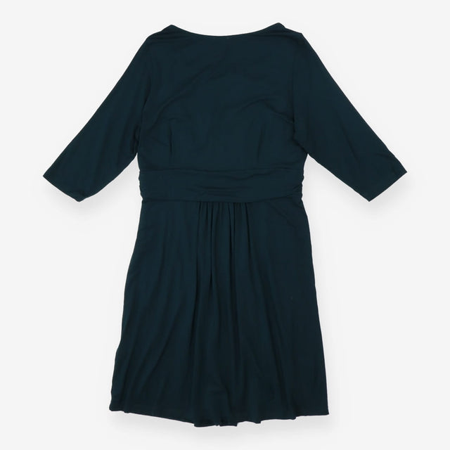 Forest green maternity/nursing dress mid length sl