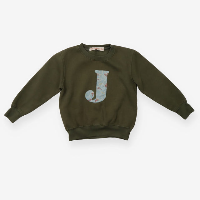 Sweatshirt green floral J