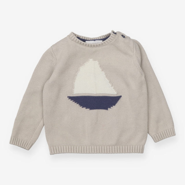 Sweater knit grey ship