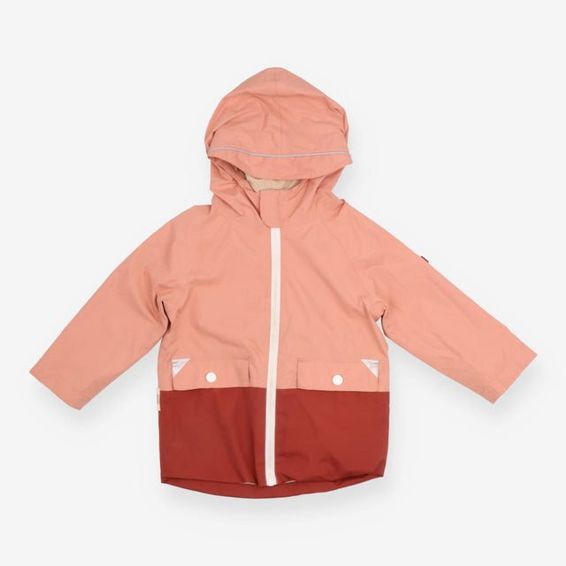 Pacamac raincoat dusky pink and dark