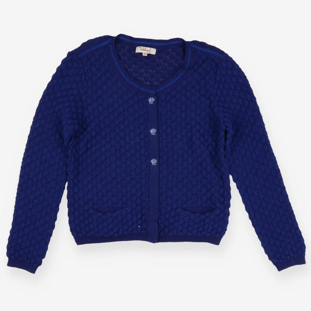 Catimini Cardigan sparkly blue seashells