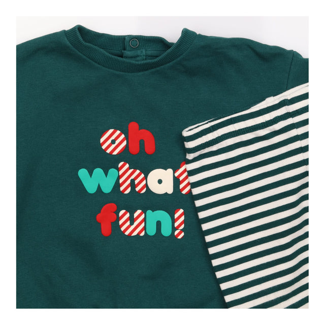Sweater and Leggings Green 'Oh What Fun!'