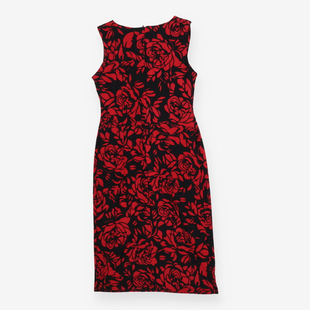 Dress black and red roses