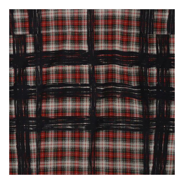Shirt red and black tartan - vintage Burberry Brit