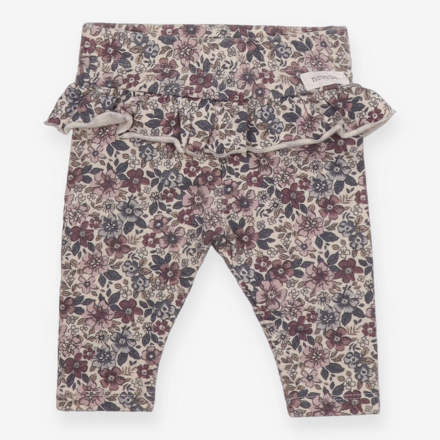 Leggings purple grey frill waist