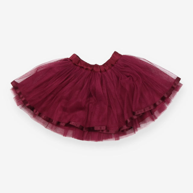 Burgundy Tulle Skirt