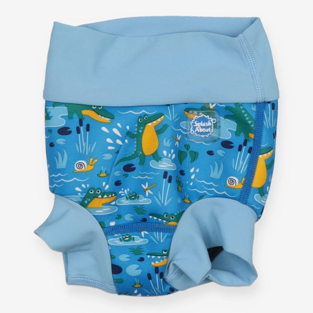 Swim nappy blue with crocodiles