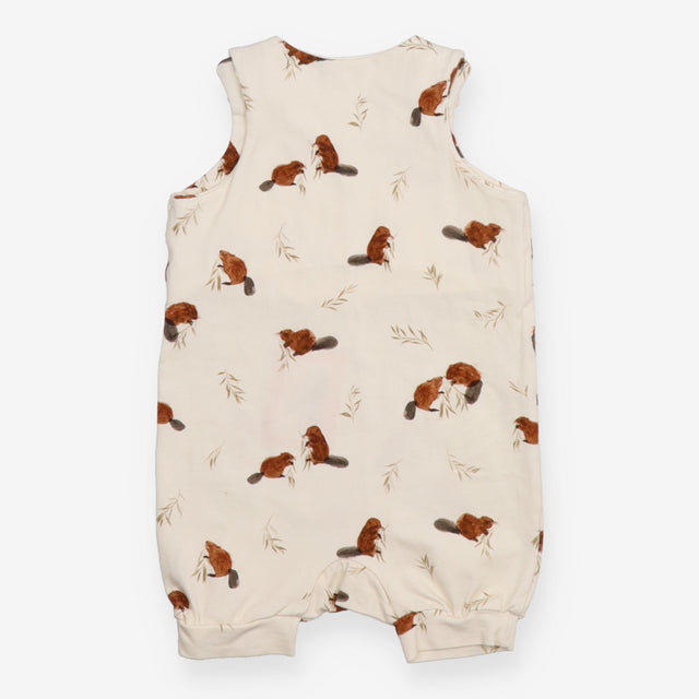 Homemade Dungarees Shortie Cream Beavers