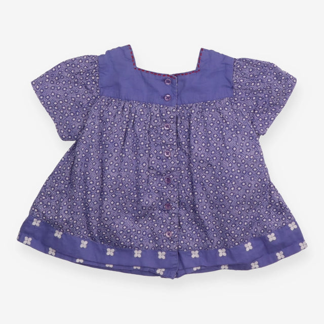 Blue Tunic with Flowers
