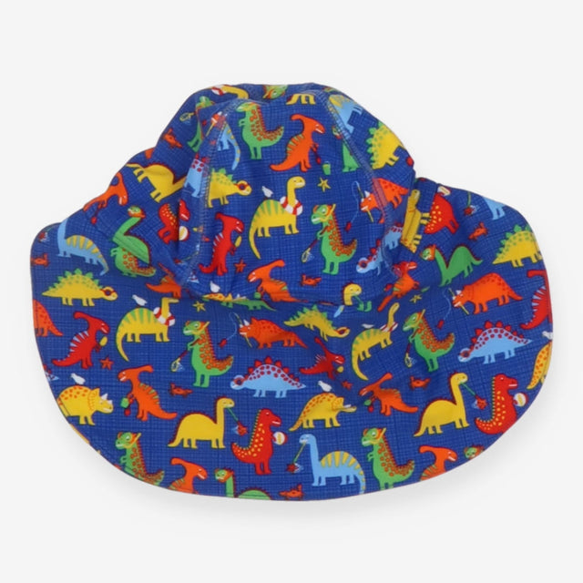 Blue Dinosaur Sunhat with Neck Protection