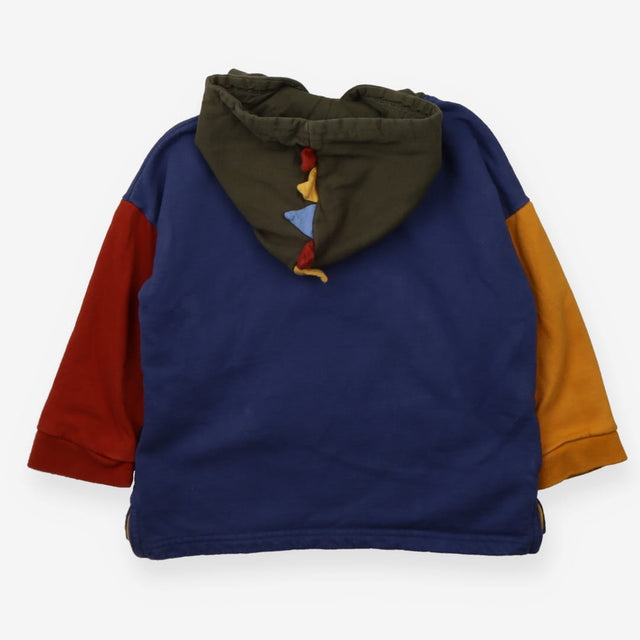Colour-block Dinosaur Hoodie