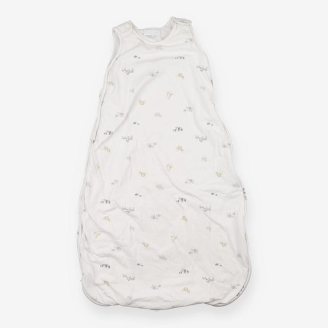 White sleeping bag mummy and baby animals