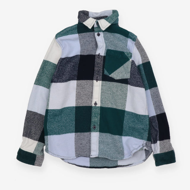 Shirt blue and green check