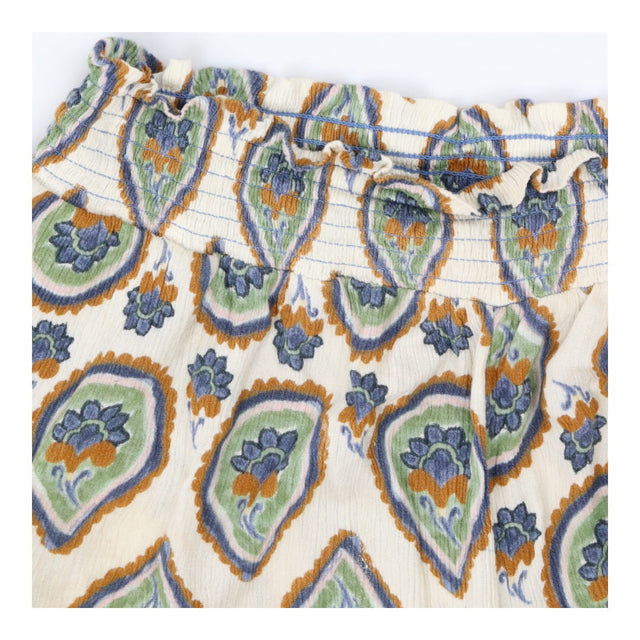 Paisley Block Viscose Shorts – Comfortable Shirred