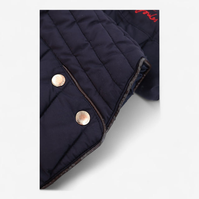Navy Coat with Fur Hood & Collar