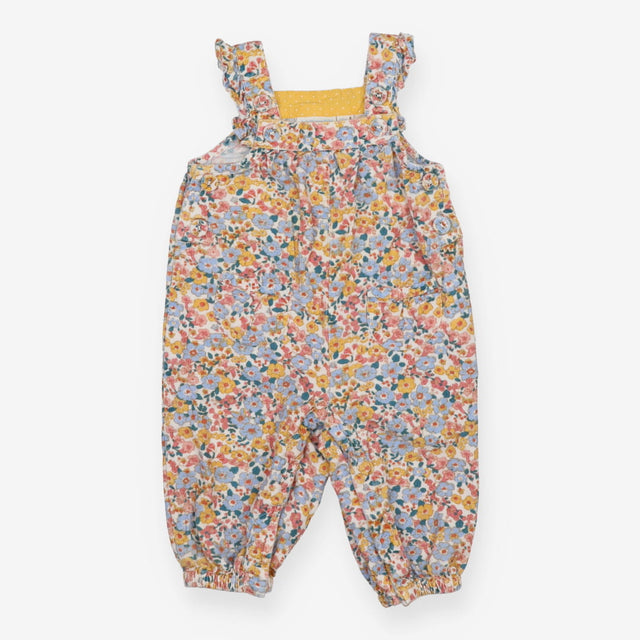 Cord Dungaree with Floral pattern