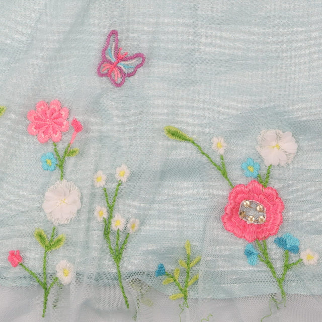 Dress teal butterfly garden