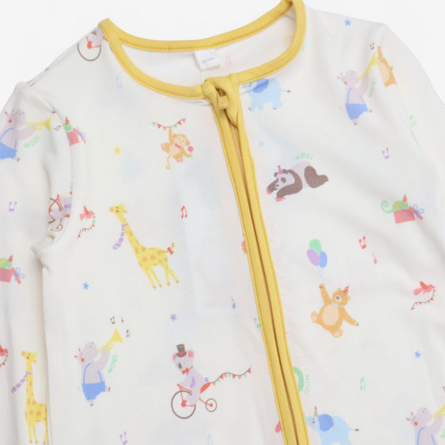 Sleepsuit Cream and Yellow Animal Circus