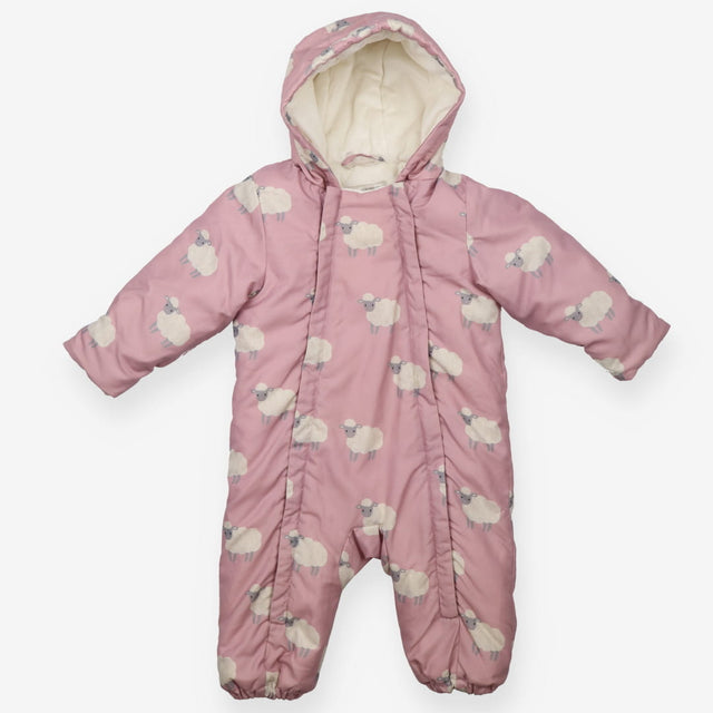 Pramsuit purple sheep