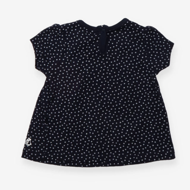 Top navy with white dots