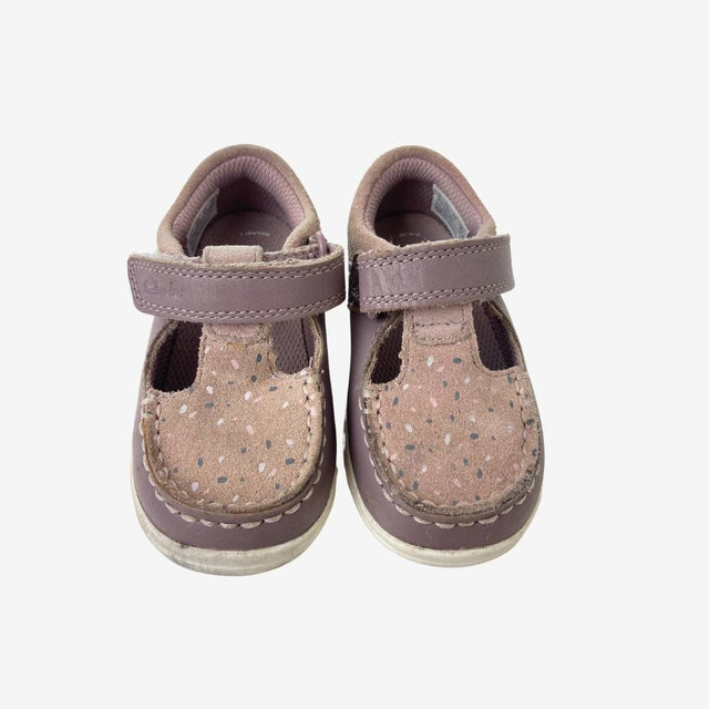 Pink Crest Leather Shoe