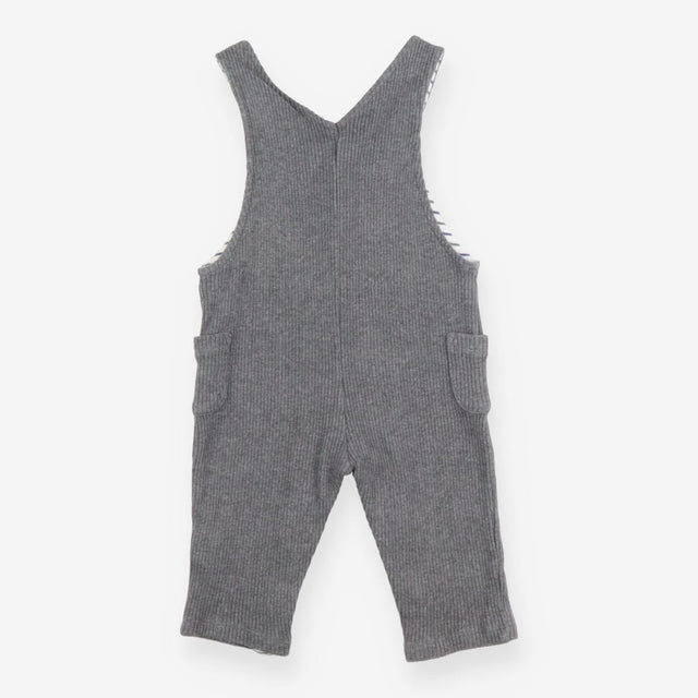 Knit cord dungarees grey