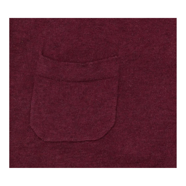 Berry Cotton Knitted Scoop Neck Tunic with Pockets