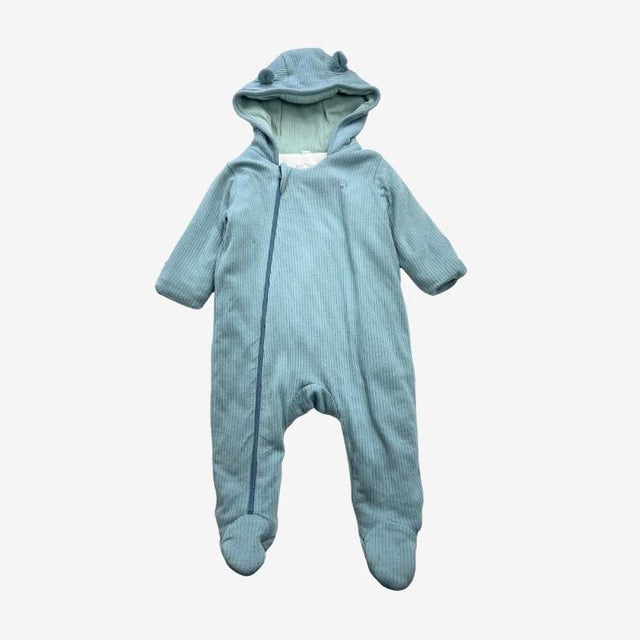 Blue Ribbed Lightweight Pramsuit