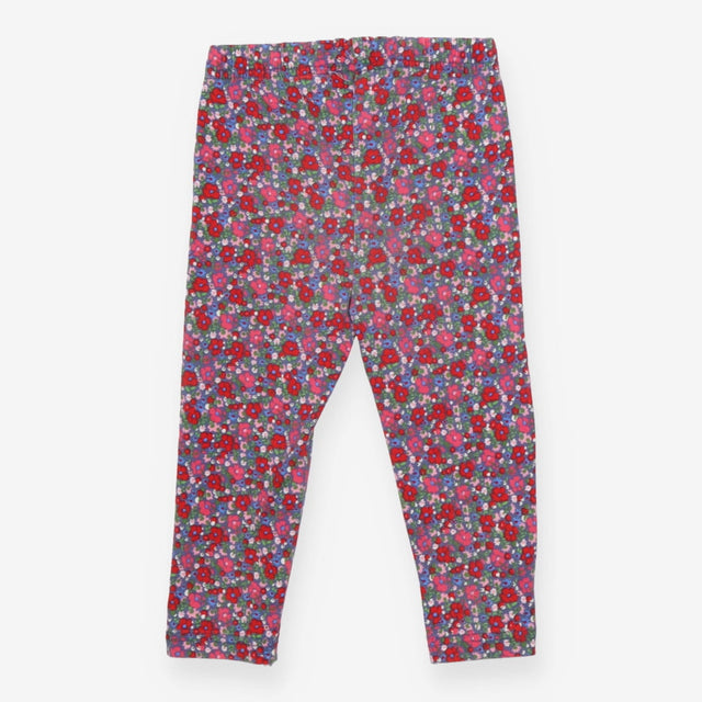 Leggings Navy Red and Pink Floral