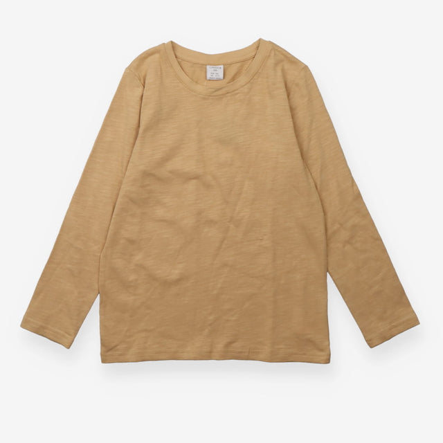 Basics beige marl long sleeve t-shirt
