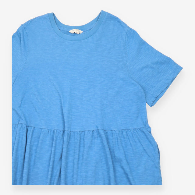 T-Shirt Dress Blue Organic Cotton Knee Length