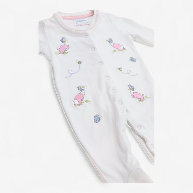 White Jemima Puddleduck sleepsuit