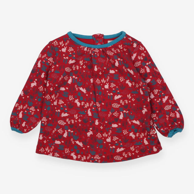 Red and Teal Rabbit Tunic