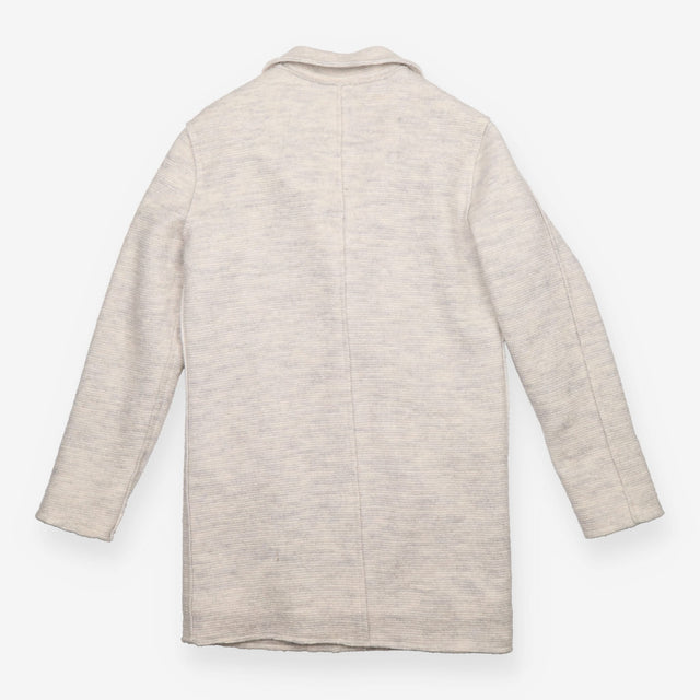 Coat Beige Oatmeal Textured Two Button Tailored Lo
