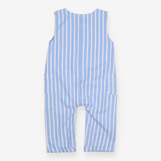 Romper Blue Stripe with Pockets
