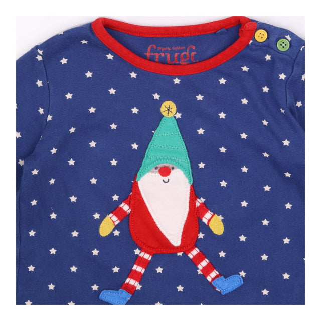 T-shirt Blue Stars with Festive Gnome