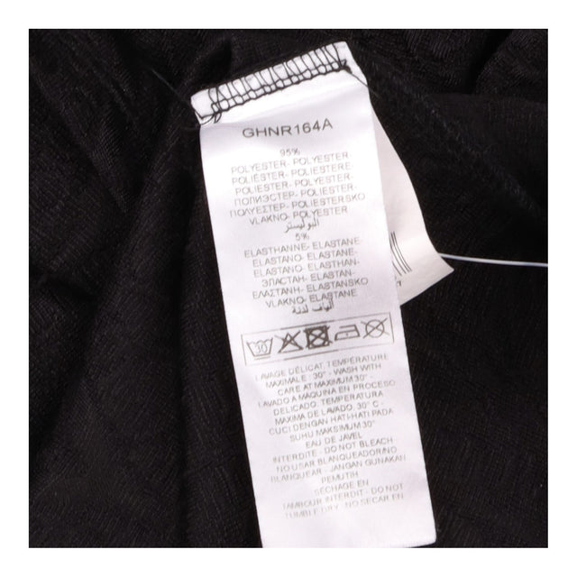 Black Textured Jacquard Sleeveless Mini Dr