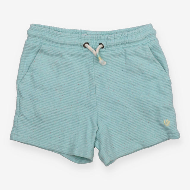 Jersey Ribbed Short Blue with Multicoloured Flecks