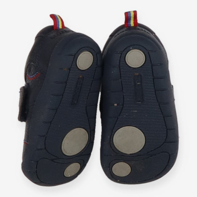 Trainers navy colourful stitching