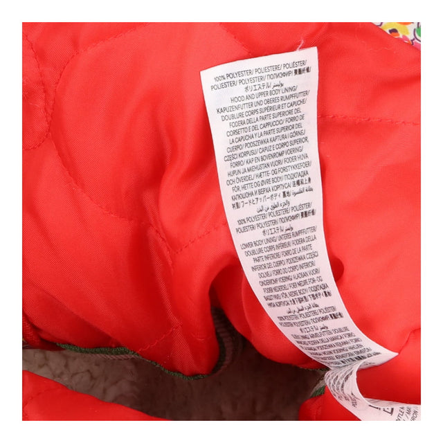 Puffer Coat Red and Pink Floral Removable Sleeves